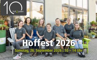 Auf dem Bild sieht man das Hofladen-Team.