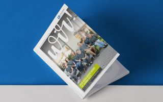 Auf dem Bild sieht man das Wir Magazin.